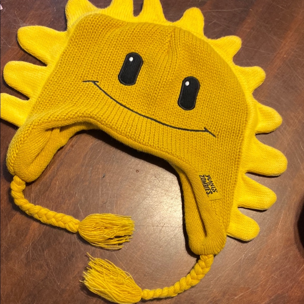 Yellow Sun Knit Earflap Hat